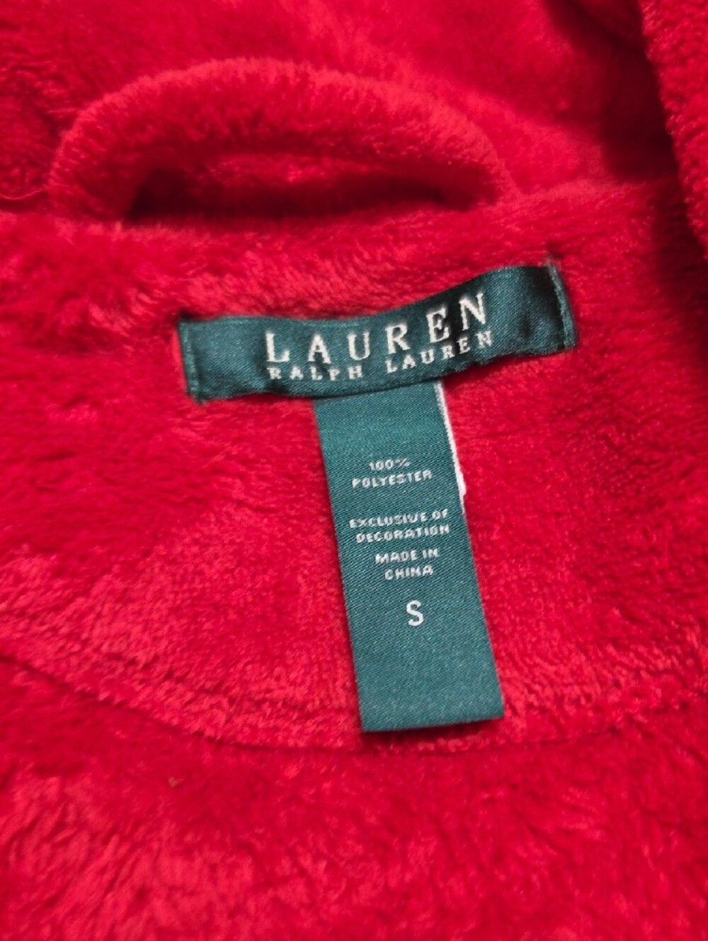 Women Red Robe-Like Coat - Picture 5 of 6
